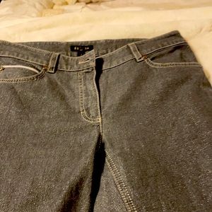 Escada glitter gray jeans